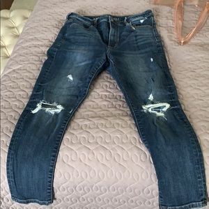 blue ripped jeans !!!!!